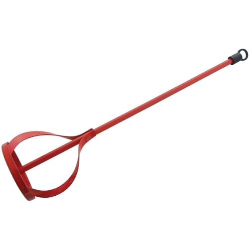 MAXPERKX 80mm x 400mm Paint Mixer Stirrer Mixing Paddle Pot Plaster Drill Whisk Handheld Mixing Drill Cordless Heavy-Duty Portable Paint Agitator DIY Tool