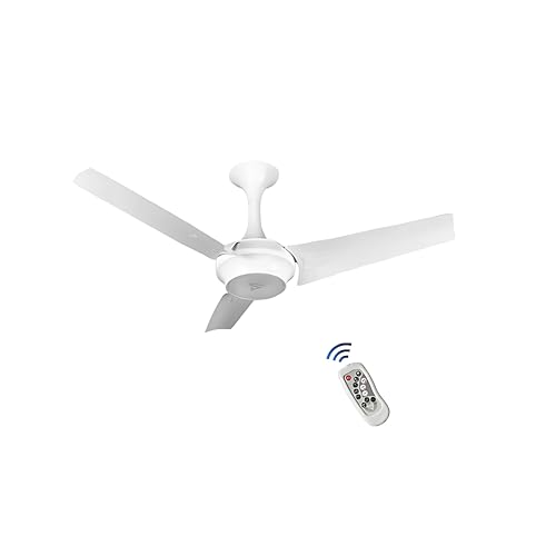 Image of Superfan Super Q 1050 mm (42 Inch) High Flow BLDC Ceiling Fan with Remote | 210 CMM Airflow | 180 CMM @ 20 W | Quiet Energy Efficient Cooling | 5 Year Warranty | Pearl White