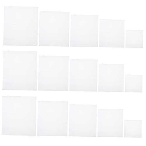 Mobestech 25pcs Thicken Self-seal Clothing Storage Bags Transparent Garment Organizers for Travel Camping Home Includes Each