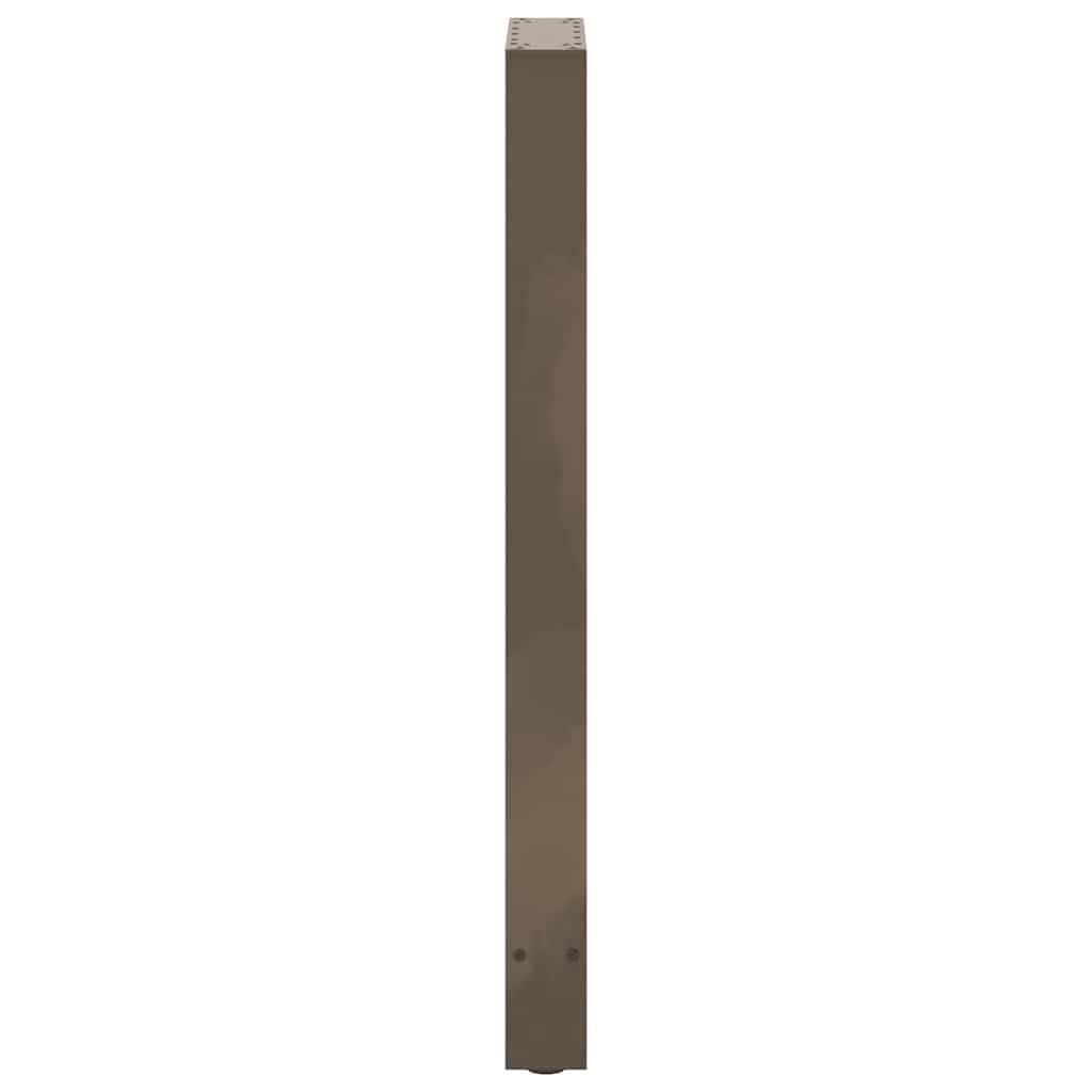 vidaXL Patas para Mesa de Bar de Acero Natural (2 Unidades, 50 x 100-101 cm)