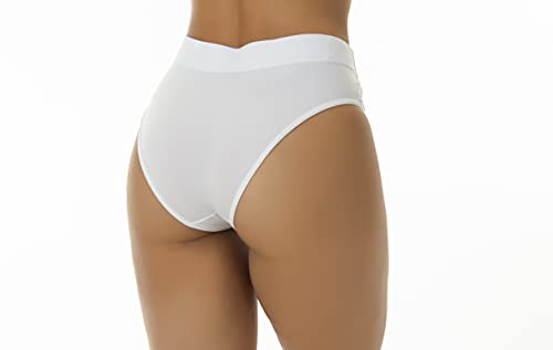 Kit 7 Calcinha Calçola Cintura Alta Microfibra Lisa Redutora Luxo (as2, alpha, l, regular, VARIADAS)