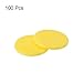 MECCANIXITY Small Plastic Learning Counters Disks Chip Bingo Chip Counting Discs Markers 24mm/0.94 Inch for Math Practice Yellow, Pack of 100