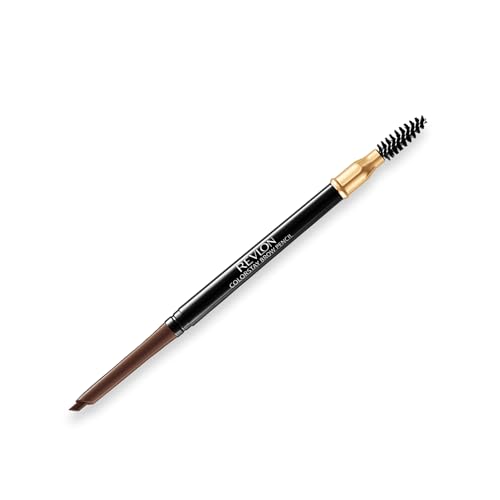 REVLON Colorstay Brow Pencil, Sharpen Drawn & Defines Brows and Darken Hair, Dark Brown