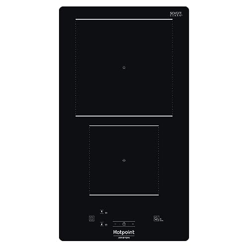 Hotpoint Ariston HQ 0930S NE - Piano Cottura Induzione Elettrico - Piastra Induzione 2 Fuochi - 10 livelli di potenza - Larghezza 28,4cm, Profondità 51,0cm, Altezza 5,4cm