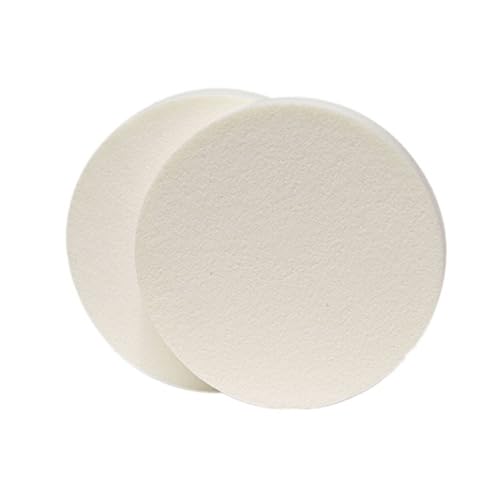 VALICLUD 10pcs White Round Makeup Sponge Powder Puff Applicators for Foundation Blush and Facial Use Easy to Wash Comfortable for All Skin Types Durable and