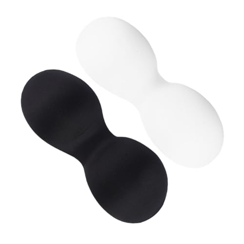 VERDANVERSE 2 Stck Atmungsaktive Brustpolster Einteilig Komfortable BH Einlagen für Damen Schwarz Weiß Weiche Hautfreundliche Pads Zur Unterstützung und Formgebung