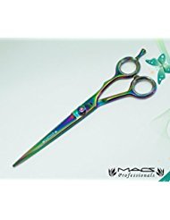 Macs Razor Products Professional Titanium Barber Razors Edge Hair Cutting Shears 5.5",6.5" & 7.5" - T213 (7.5")