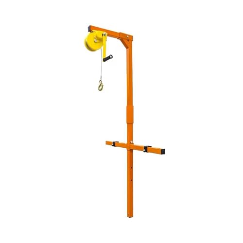 Genérico Juego de Herramientas para instalación de Aire Acondicionado de 10 m (33 pies) - Gancho Plegable y cabrestante Manual autoblocante, grúa Manual para facilitar la elevación - Equipo para exte