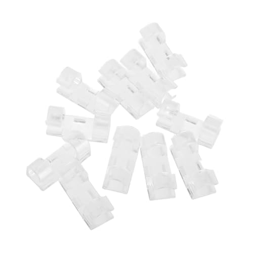 HOMSFOU 70pcs Clips Adhesivos para Cables Transparentes 3.00X1.20X1.00CM Organizador de Cables Sin Perforar para Oficina y Hogar miniatura 1