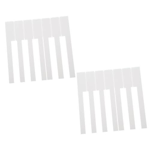 GOOHOCHY 52pcs Piano White Key Cover Piano Keytops Repair Tools Supplies Keyboard Repair