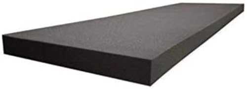 GoTo 1 x 24 x 72 Black Upholstery Foam Sheet