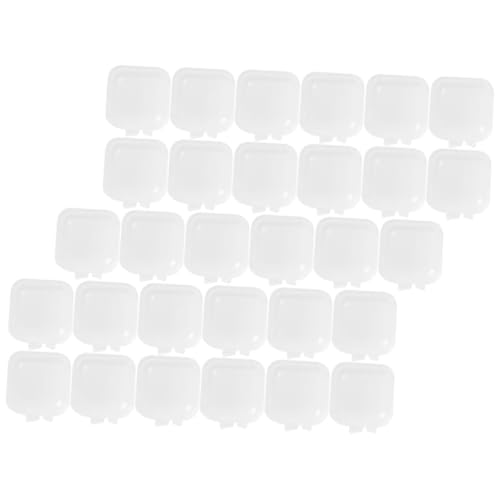 ERINGOGO 100個 透明ミニ収納ボックス 小型ジュエリーケース 小物整理に イヤリングやビーズ別用正方形収納ケース