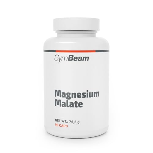 GymBeam Magnesium Malat Tabletten - Effektives Magnesium Malate zur Unterstützung von Energiestoffwechsel Muskelfunktion Nerven und Psyche reduziert Müdigkeit für Sportler 90 kap
