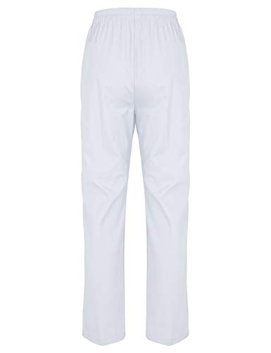 dPois Pantalon Infirmière Femme Pantalon Médical Hopital Pantalon Long Chirurgical Docteur Uniforme Soins Infirmiers Pantalon de Travail Laboratoire S-XXL...