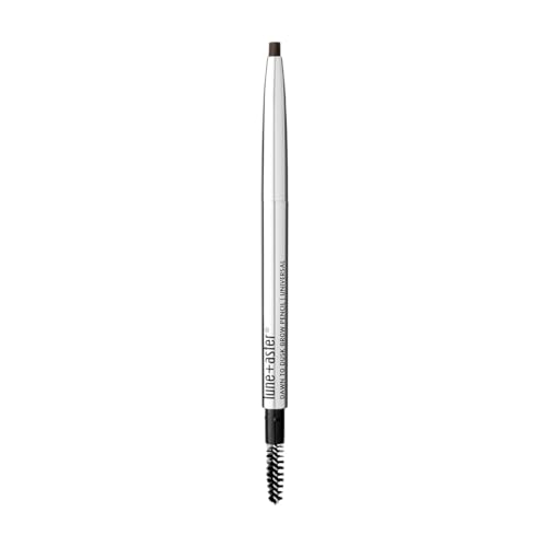Lune+Aster Brow Pencil | Universal Eyebrow Pencil With Spoolie Brush. Longwear Formula. No Sharpening Required. Vegan & Gluten Free - Brown