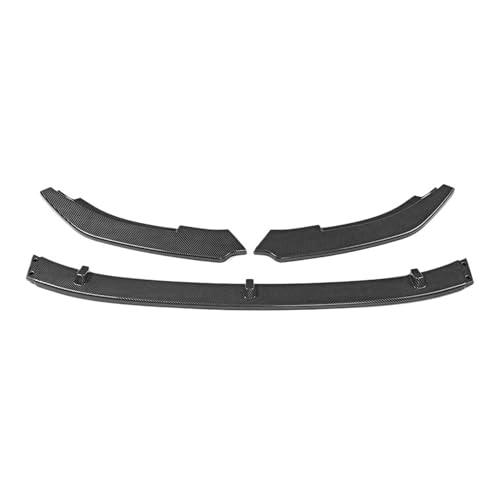 3x 車のフロントバンパーディフューザーリップガード VW 用フォルクスワーゲンゴルフ 6 MK6 GTI GTD 2010-2013 フロントバンパーリップスプリッターボディキット(Carbon Fiber Grain)