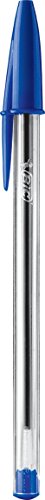 Image of Bic Cristal Stick Ball Pens, Medium Point, Blue, 2-Pack