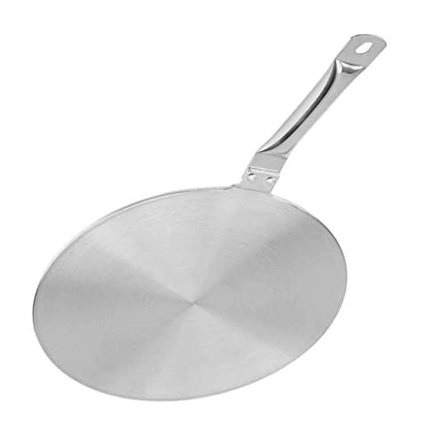 Mikikit 1 pieza Placa Guía Térmica Inoxidable para Cocina de Inducción Disco Convertidor de Calor Adaptador para Utensilios de Cocina