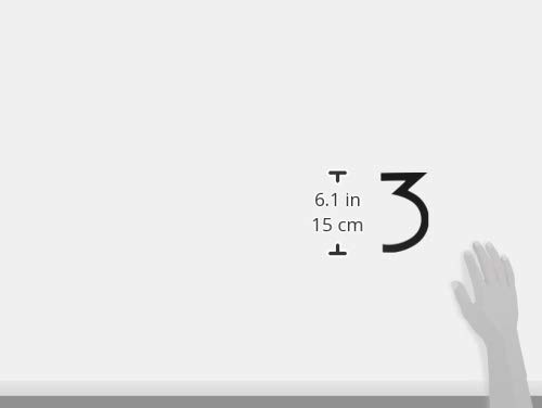 Hy-Ko Products FM-6/3 Floating House Number 3 (THREE) 6" High, Black, 1 Piece - Image 8