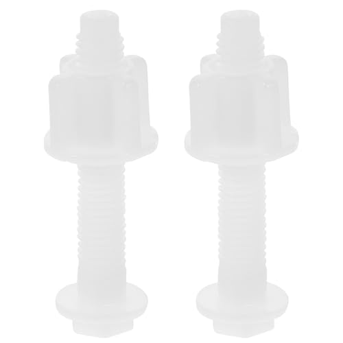 Mobestech 2個 便座ヒンジネジ 製耐久トイレ蓋固定ネジ 便座交換用ボルト 滑り止め機能付き 多用途トイレ修理用部品 ホテル レストラン対応