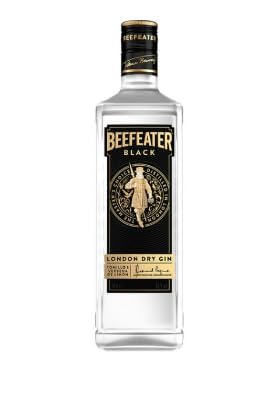 GINEBRA BLACK Premium London Dry Gin, 70cl Flasche, 12 Stück, Spanische Spirituose