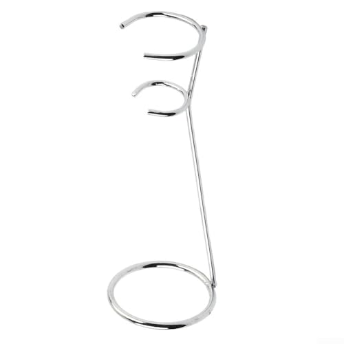 Stainless Steel Electric Milk Frother Stand Holder Kitchen Tool Egg Beater Bracket Rack for Coffee Latte Cappuccino Foam Maker Silver 16.3x6x4.8cm