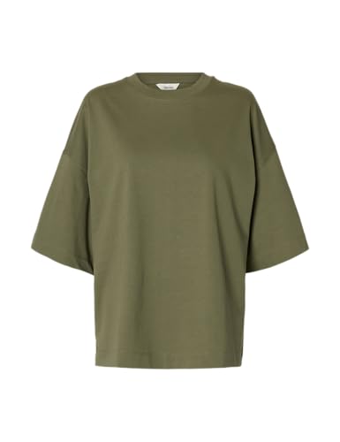 T-Shirt surdimensionné 2/4 Femme avec manches mi-longues et coupe fluide Noos