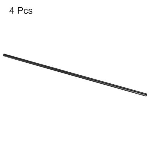 QUARKZMAN 4 Stück Kohlefaserrohre 8 x 10 x 420mm Plain Weave Glänzende Oberfläche Stange 3K Rollgewickelte Kohlefaser Rundrohre für RC Flugzeug Quadcopter Multicopter