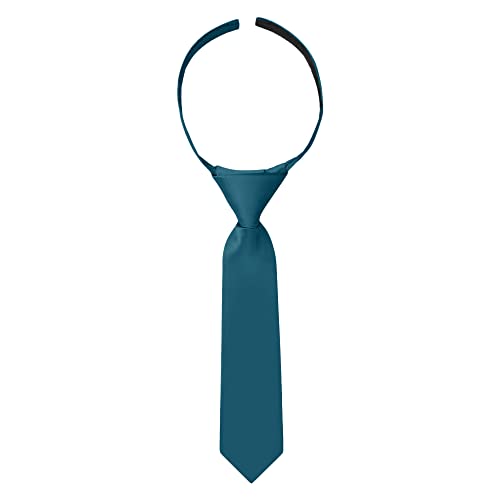 Image of Jacob Alexander Infant's Toddler's 8" Pretied Solid Color Hook and Loop Band Tie