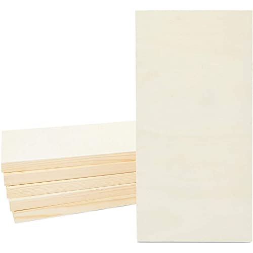 Bright Creations Unfinished Craft Wood Canvas Boards for Painting (8 x