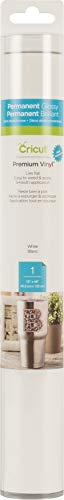 Cricut Premium Vinyl - Permanent, 12” x 48” Adhesive Decal Roll - White