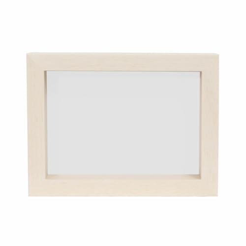 キング BOXフレーム 2L ホワイト 前面板アクリル(UVカット) 吊り金具付き 立体額 828279