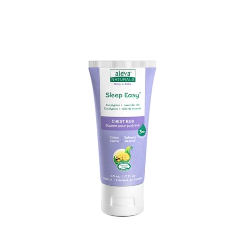 Aleva Naturals Soothing Comfort Chest Rub – Gentle and Easy to Use, Healthy Baby Care, Refreshing Scents of Eucalyptus and Lavender Oils, 50ml