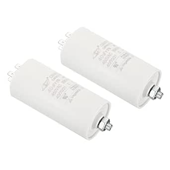 PATIKIL Cbb60 40Uf Fonctionnement Condensateur, 2pcs Ac 450V