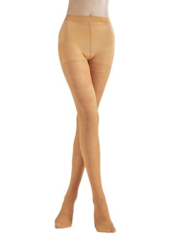 Image of Sahabowi Women Tights, Sheer High Waist Pantyhose, Vintage Control Top Stockings, Siwa6