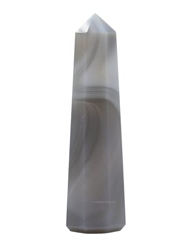 Image of Amazing Gemstone Agate Crystal Towers ~ Natural Healing Crystal Point Obelisk for Reiki Healing and Crystal Grid (2 inch to 3 inch INCH)