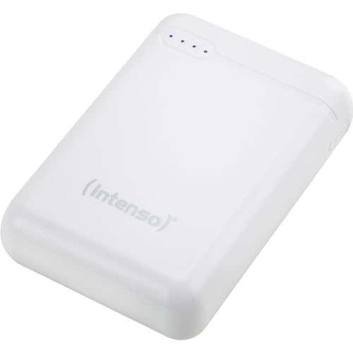 Intenso Powerbank XS10000 – 10.000 mAh – Kompakter externer Akku für Smartphone, Tablet & Kamera, USB-C, USB-A, microUSB, Schnelles Laden, Weiß Intenso Powerbank XS10000 – 10.000 mAh – Kompakter externer Akku für Smartphone, Tablet & Kamera, USB-C, USB-A, microUSB, Schnelles Laden, Weiß