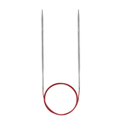 Soosui 4.0 mm Circular Knitting Needles US6|32 inches/80 Centimeters Long | Circular Knitting Needle Made of Metal Suitable for Weaving Scarves Blankets etc.
