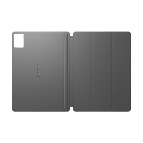 Image of Lenovo Folio Case for Idea Tab Plus, Slim Magnetic Tablet Cover with Built in Pen Holder & Convertible Stand, Lightweight PU Leather Protective Case, Luna Grey