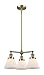 Innovations 207-AB-G41-LED 3 Light Vintage Dimmable LED Chandelier, Antique Brass