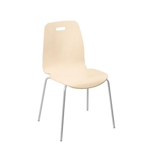 NOWY STYL Chaise Coque Bois piétement Tube métal érable