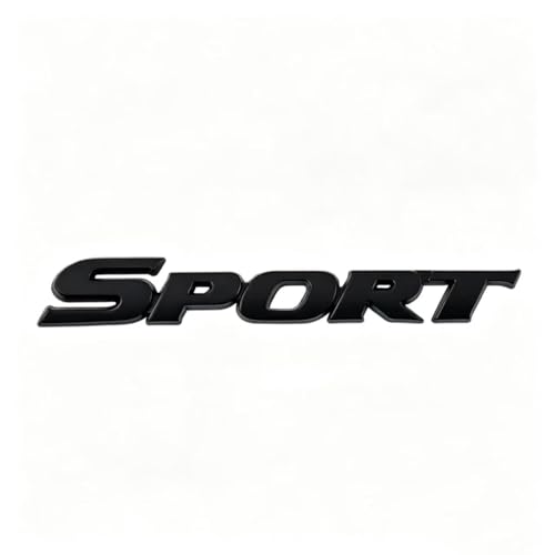 Emblema Sport para sustituir letras desgastadas en maletero de Peugeot 208 cinco puertas negro 2