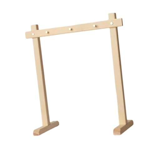 Bothyi Wooden Chime Stand,Gong Stand,Jewelry Display Stand Light Easy to Assemble Chime Holder for Yoga Meditation Tea Room Tabletop , S