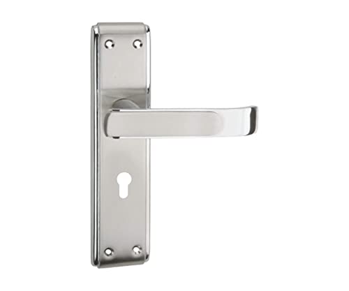 Image of Mortice Lock for Main Door | Dual Lock System | 8 Inch Mortice Handle with 3 Keys | KY Stainless Steel Series |