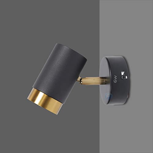 FILLISKA® 6 Watt LED Surface/Spot Light, Shockproof Alluminium Body & Antiglare Diffuser,Warmwhite Light (BlackGold-285)