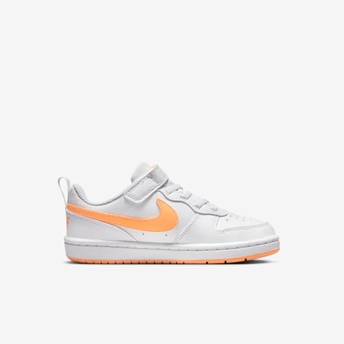Nike Court Borough Low Recraft Little Kids' Shoes (DV5457-119, White/White/Peach Cream)3
