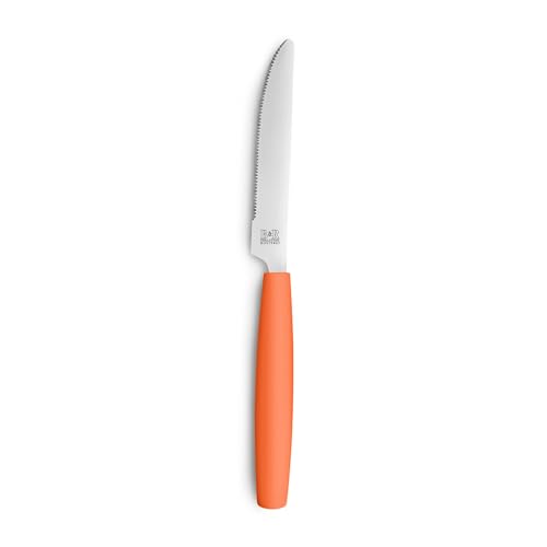 Beckmann & Rommerskirchen VALOA Besteck Set 4 Personen - 16-teilig - Orange - Spülmaschinenfest - Hochglanzpoliert - Essbesteck: 4x Messer, Gabel, Esslöffel, Kaffeelöffel