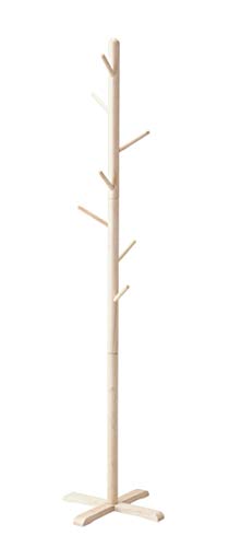 パール金属 木製 ポール ハンガー L ナチュラル 耐荷重 フック1本あたり2kg 幅 45cm N-8287