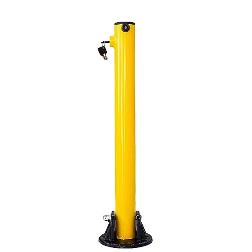 Parking Post Security Barrier - Yellow | 67CM Anti Parking Manual...