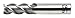Carbide End Mill, 1/2in Dia, 1-1/4in Cut L
